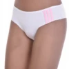 Cotton-blend women's boyshorts with a wide smooth waistband, plain full-back shape worn comfortably under jeans.