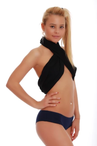 Plain cotton women's boyshorts from Tiara Galiano, an easy staple that disappears under fitted clothing.