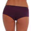 Soft cotton-blend boyshorts for women with a wide flat waistband that sits smooth under jeans and trousers.