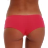 Plain cotton-blend boyshorts for women with a squared leg line, a soft breathable pair that sits low on the hip.