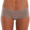 Soft cotton boyshorts for women in a plain breathable knit, a comfortable full-coverage everyday basic.