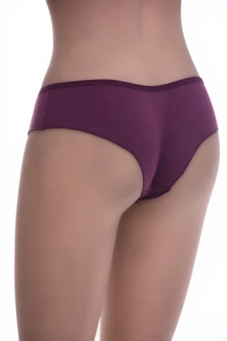 Smooth cotton-blend boyshorts for women, breathable plain knit that sits flat under fitted dresses.