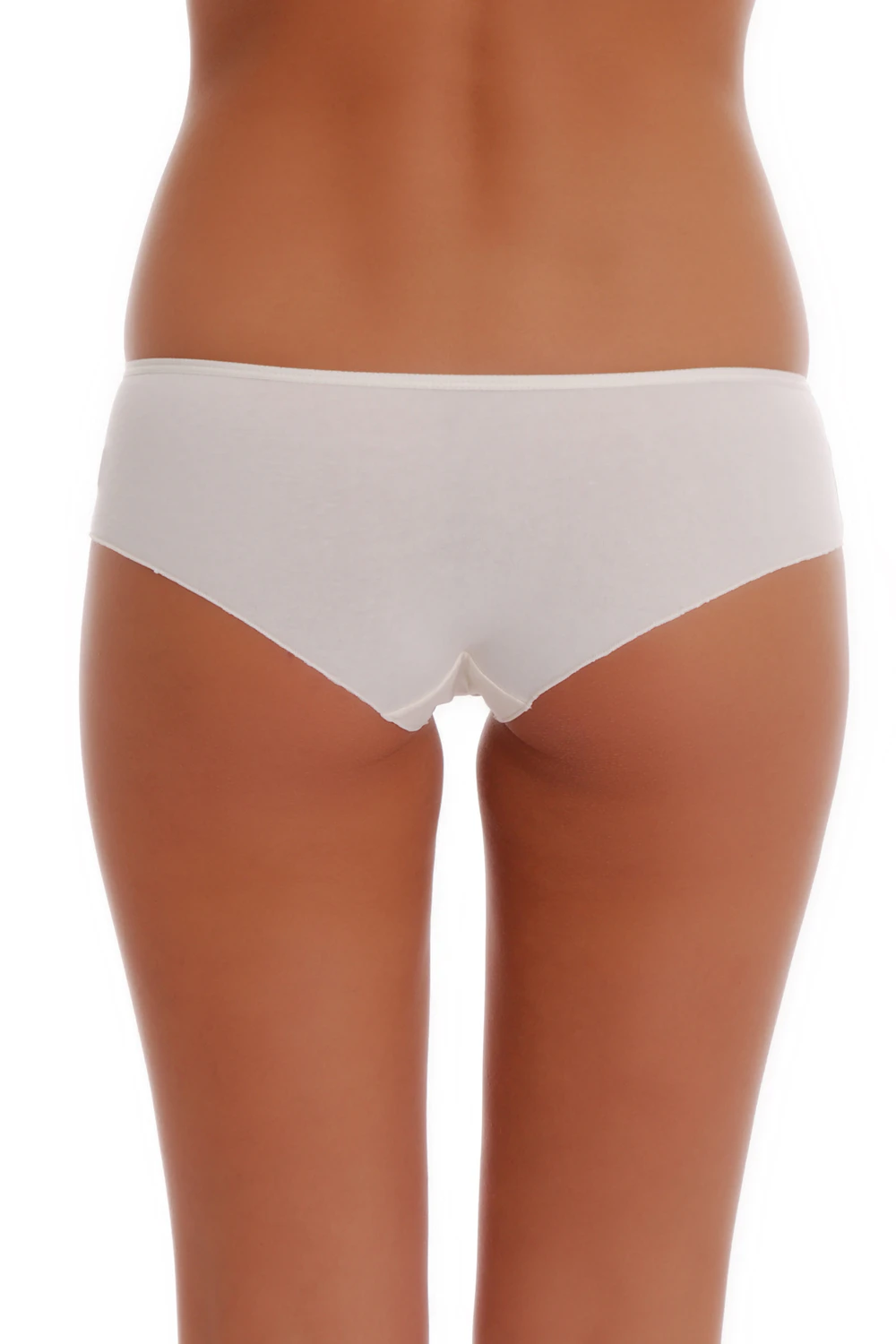 Breathable cotton boyshorts by Tiara Galiano, a plain soft pair with full coverage that washes and wears well.