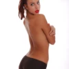 Breathable cotton boyshorts by Tiara Galiano, a plain soft pair with full coverage that washes and wears well.
