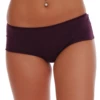 Women's cotton-blend boyshorts by Tiara Galiano, a plain breathable shape with squared leg line and full back coverage.
