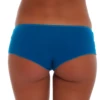 Plain cotton-blend boyshorts that sit smooth under trousers and skirts, a squared-leg full-coverage shape.