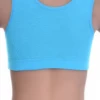 Cotton-blend bralette with a low scoop and soft cups, breathable and light to layer under a t-shirt or knit.