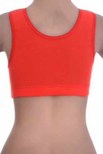 Cotton-blend bralette with a low scoop and soft cups, breathable and light to layer under a t-shirt or knit.