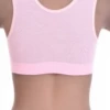 Breathable cotton-blend bralette with soft cups and no wires or padding, light gentle support that pulls on easily.