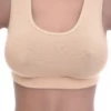Breathable cotton-blend bralette with soft cups and no wires or padding, light support for relaxed everyday wear.