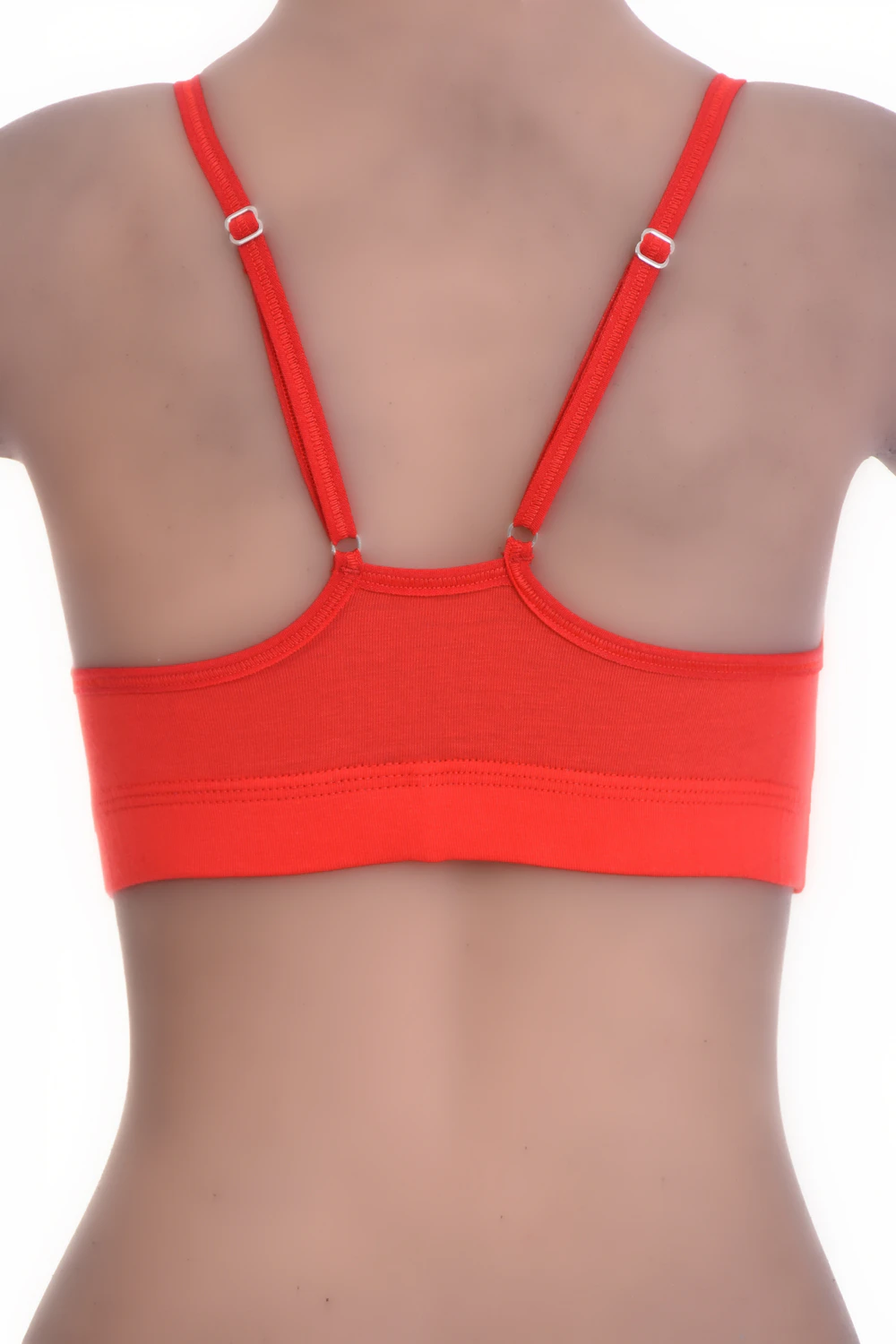 Soft cotton bralette with no wires or padding and a low scoop, breathable and light for relaxed everyday wear.