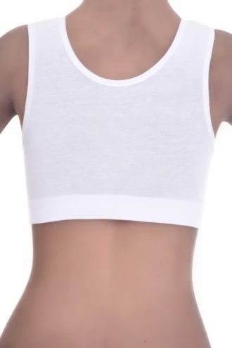 Breathable cotton-blend bralette with soft cups and no wires or padding, light to pull on for relaxed everyday wear.