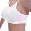 Cotton bralette with no wires or padding and fine spaghetti straps, soft and light for gentle everyday support.