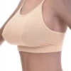 Cotton bralette with no wires or padding and fine spaghetti straps, soft and breathable following the natural shape.