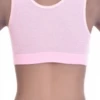 Breathable cotton-blend bralette with soft cups, no wires or padding and an open back for light relaxed support.