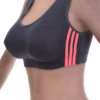 Women's cotton bralette with soft wireless cups and an open back, wide straps and a scoop neck for relaxed wear.