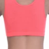 Women's cotton bralette with soft wireless cups, wide straps and an open back, scoop neck for everyday wear.