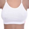 Women's cotton bralette with soft wireless cups and a scoop neckline, thin straps for a pared-back look.