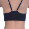Women's cotton bralette with soft wireless cups and a scoop neckline, thin straps for a pared-back look.