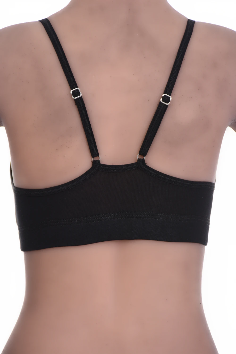 Cotton-blend bralette with soft cups following the natural shape and thin straps, light for relaxed everyday wear.