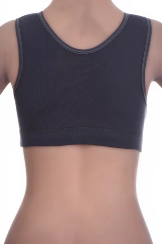 Breathable cotton-blend bralette with soft cups, no wires or padding and wide straps for light everyday support.
