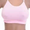 Breathable cotton-blend bralette with a strappy back and soft unpadded cups, light for gentle everyday support.