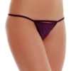 Breathable cotton-blend G-string low on the hip with minimal coverage and no trim, a daily basic.