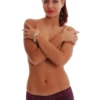 Soft cotton boyshort briefs by Tiara Galiano with a sheer lace front, a dressy finish on a breathable everyday shape.