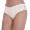 Soft cotton boyshort briefs with a back-hip lace insert, a low-rise comfortable pair with full coverage.