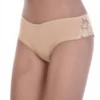 Soft cotton-blend boyshorts by Tiara Galiano with a curved back-hip lace accent on a breathable squared-leg body.