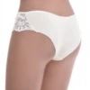 Cotton boyshorts with a floral lace hip insert over a smooth opaque seat, a breathable everyday pair that lies flat.