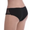 Cotton lace-hip boyshorts for women, an opaque breathable body with a quiet floral lace accent on one side.