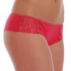 Breathable cotton-blend boyshorts from Tiara Galiano with lace sides, a comfortable full-coverage shape.