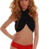 Cotton lace-side boyshorts for women, an opaque cotton seat with decorative lace panels at the sides.