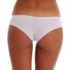 Women's cotton boyshorts by Tiara Galiano with floral lace hip panels over a smooth cotton-blend body.