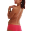 Soft cotton boyshort briefs with a floral lace front waistband over a breathable body, a pretty everyday pair.