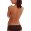 Cotton boyshorts with a wide lace waist over a breathable cotton body, a soft full-coverage everyday pair.