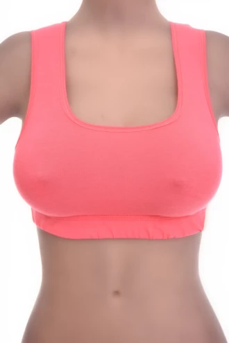 Soft-cup cotton bralette with a racerback that hides straps under wider necklines, breathable and gentle to wear.