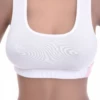 Soft-cup cotton bralette with a racerback that keeps straps hidden under wider necklines, no wires for light support.