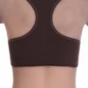 Cotton-blend racerback bralette with a low scoop and wide straps, soft and breathable to layer under a t-shirt.