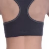 Cotton-blend racerback bralette with a low scoop and wide straps, breathable to layer under a t-shirt or vest.