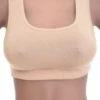 Soft-cup cotton bralette with a racerback keeping straps off the shoulders, breathable and light for relaxed wear.