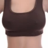 Soft-cup cotton bralette with a racerback keeping straps off the shoulders, breathable for relaxed everyday wear.