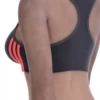 Women's cotton racerback bralette with soft wireless cups and a scoop neck, wide straps for relaxed everyday wear.