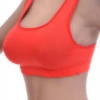 Women's cotton racerback bralette with soft wireless cups, wide straps and a scoop neck for relaxed everyday wear.