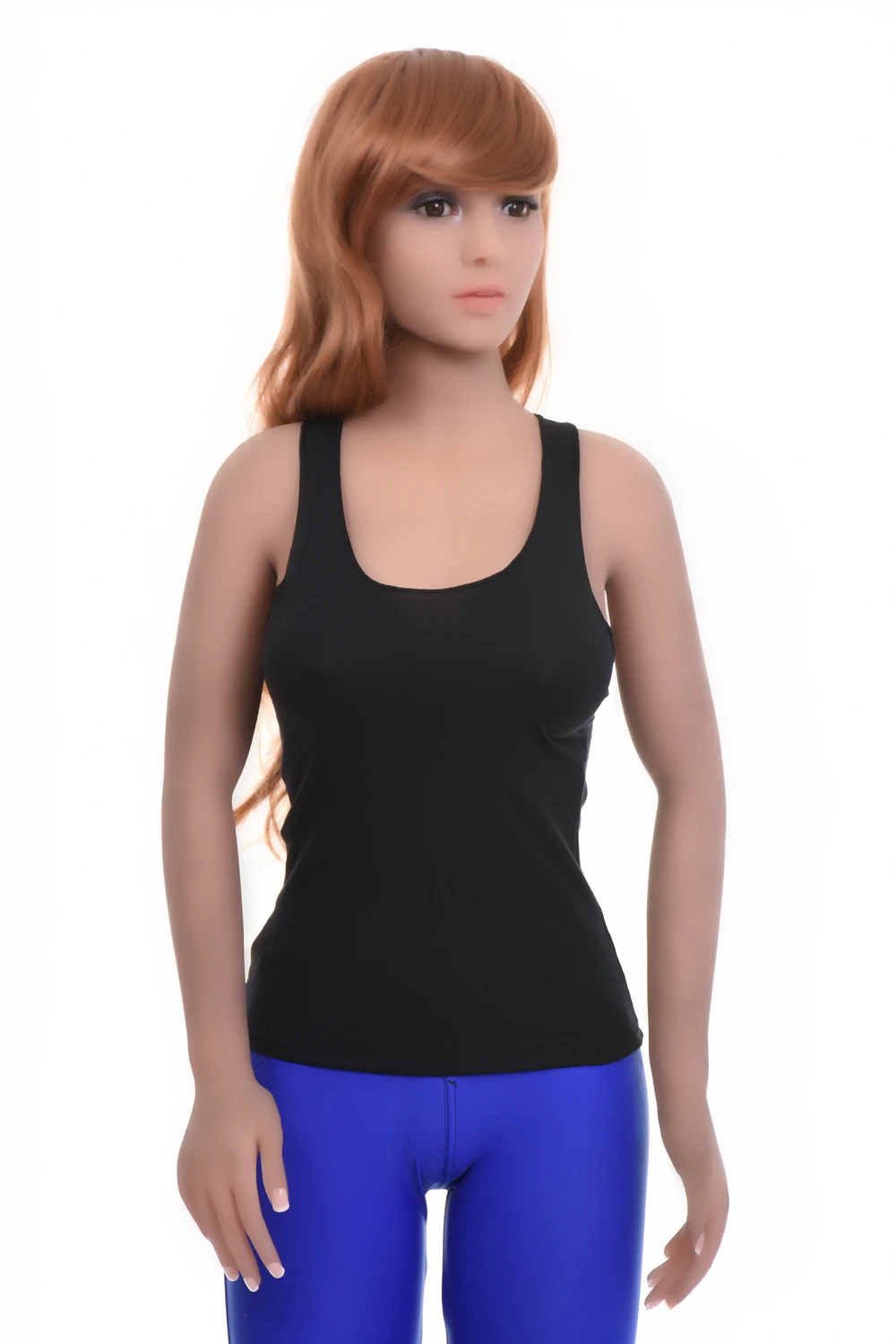 Racerback cotton tank with straps hidden under wider necklines, a breathable base layer under an open shirt.