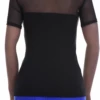 Body-skimming women's cotton tee with a round neck and short sleeves for a clean everyday slim look.