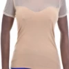 Pull-on women's cotton tee with a round neck and short sleeves in a body-skimming slim everyday shape.