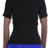 Body-skimming women's cotton tee with a V-neck and short sleeves for a light everyday slim look.