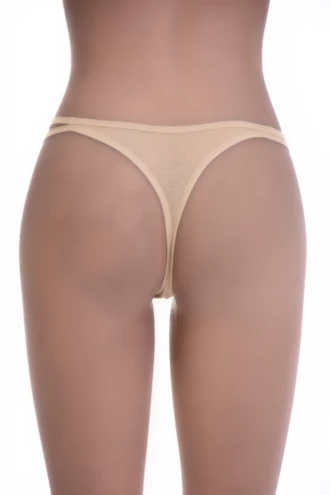 Breathable cotton-blend thong that sits low on the hip with a clean simple cut for daily comfort.